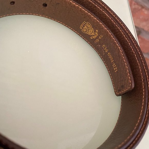 Vintage Gucci Interlocking Logo Belt - NEW, in dust bag, authentication - Picture 4 of 8